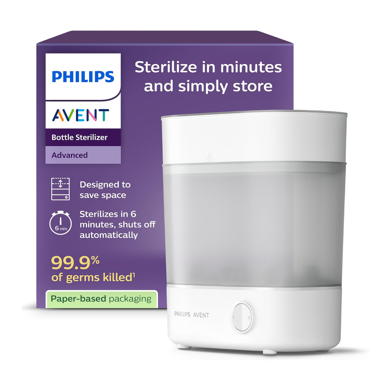 Philips Avent SCF291/00 – Sterilizzatore Elettrico a Vapore, foto del prodotto