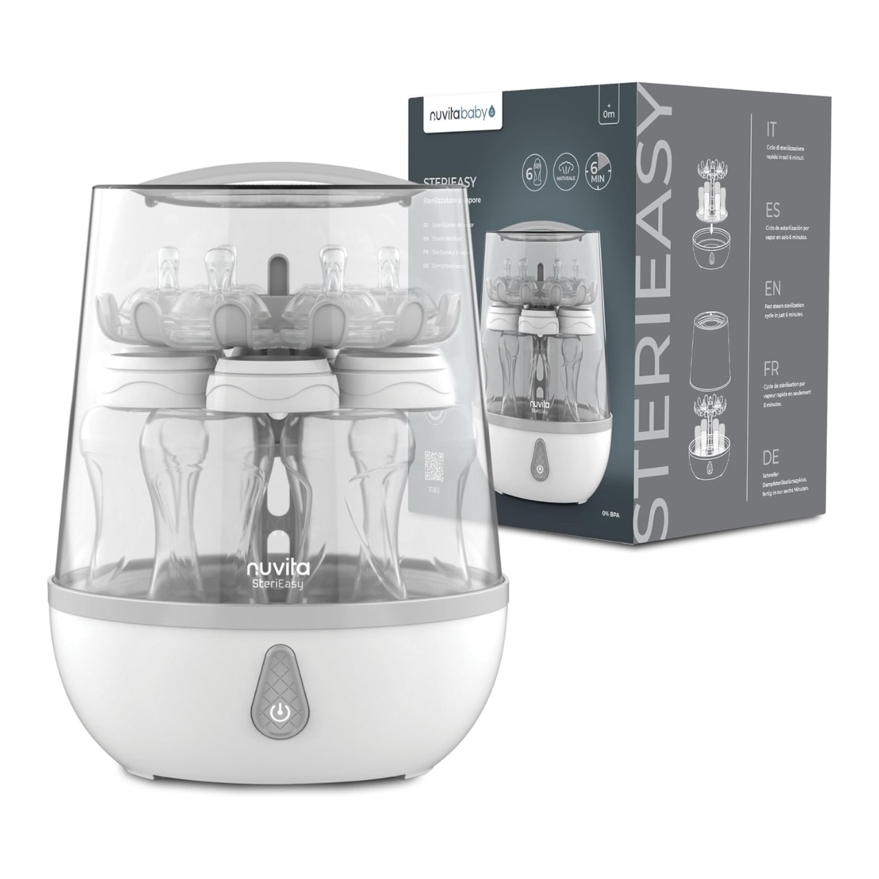 Nuvita Sterieasy 1083 – Sterilizzatore Biberon Elettrico a Vapore, foto del prodotto