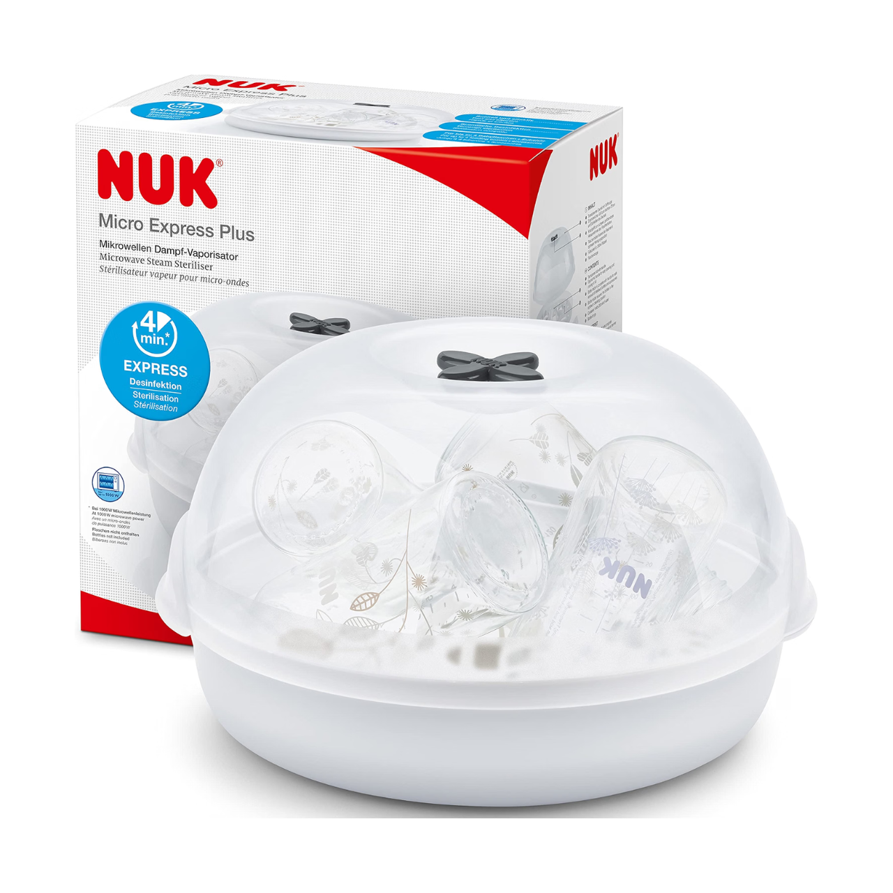 NUK Micro Express Plus – Sterilizzatore a Vapore per Microonde, foto del prodotto